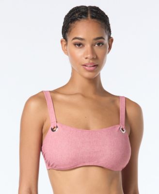Michael Kors - Women's Grommet Square-Neck Bikini Top