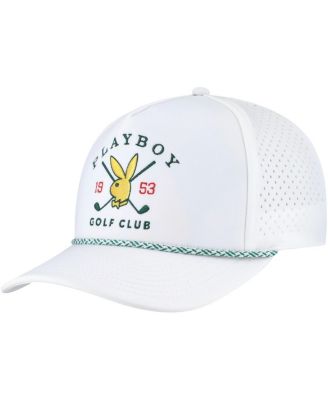 Lids - Men's White Playboy Golf Club A-Frame Adjustable Hat