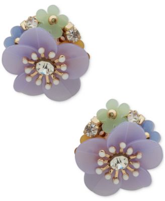 lonna & lilly - Gold-Tone Floral Cluster Stud Earrings