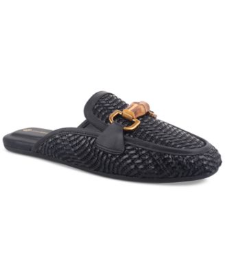 Giani Bernini - Women's Kayda Raffia Woven Slip-On Mule Flats