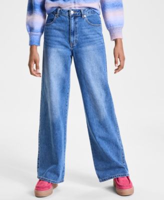 With Jules - Big Girls Wide-Leg Jeans