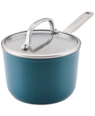 KitchenAid - Hard-Anodized Ceramic Induction 2-Qt. Saucepan with Lid