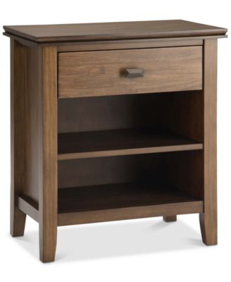 Simpli Home - Garner Bedside Table, Quick Ship