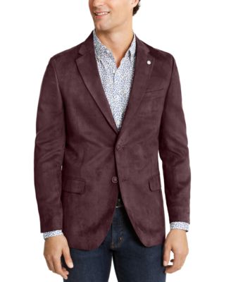 Nautica - Men's Modern-Fit Faux-Suede Sport Coat