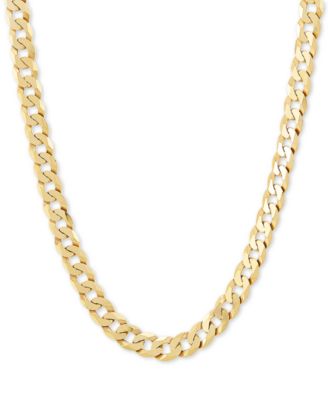 Macy's - Curb Link 22" Chain Necklace in 18k Gold-Plated Sterling Silver