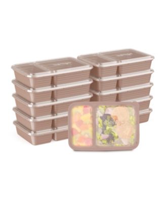 Bentgo - Food Prep 2-Compartment Food Storage Containers, Pack of 10