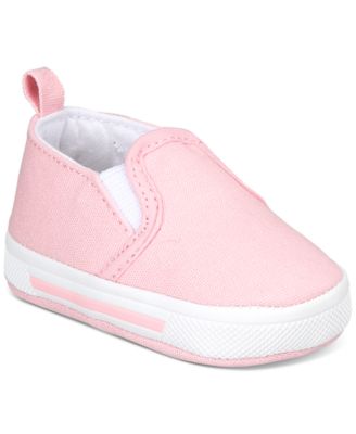 First Impressions - Baby Girls & Boys Cotton Slip-On Soft Sole Sneakers