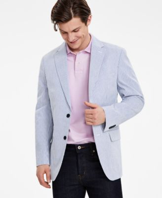 Tommy Hilfiger - Men's Modern-Fit Seersucker Sport Coat