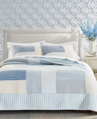 Charter Club - Seaside Patchwork 3-Pc. Quilt Set, King, Exclusively at Macy's