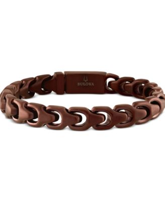 Bulova - Brown-Tone IP Stainless Steel Link Bracelet