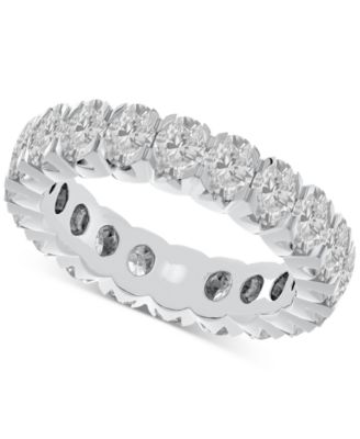 Macy's - Diamond Oval-Cut Eternity Band (4 ct. t.w.) in 14k Gold (Also in Platinum)