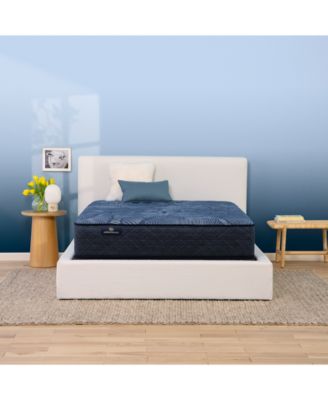 Serta - Perfect Sleeper Cobalt Calm 13" Plush Mattress Set, Twin