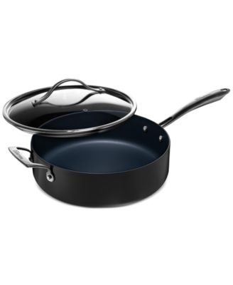 Guy Fieri - Hard-Anodized Laser Titanium Aluminum 5-Qt. Saut&eacute; Pan with lid