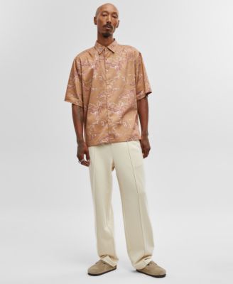 Mode of One - Men's Relaxed-Fit Stripe Button-Down Shirt