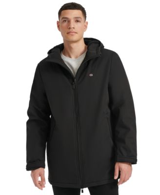 Champion - Men's Performance Hooded, Faux Sherpa-Lined Peacoat Jacket