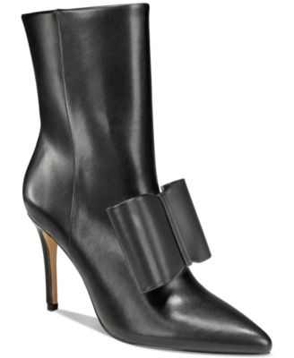 AAJ By Aminah - Women's Zoe Heel Bow Dress Booties