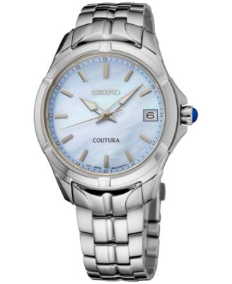 Seiko - Women's Coutura Stainless Steel Bracelet Watch 34mm