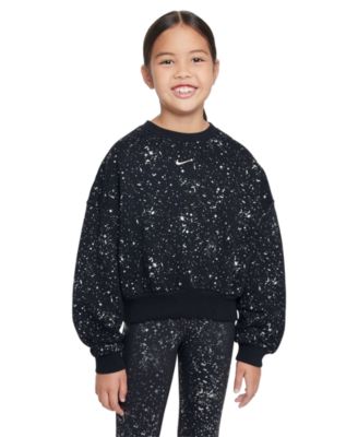 Nike - Big Girls Sportswear Club Fleece Crewneck Sparkle Sweatshirt