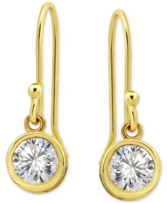 Giani Bernini - Cubic Zirconia Octagon & Square Drop Earrings in 18k Gold-Plated Sterling Silver