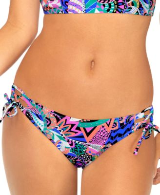 Raisins - Juniors' Sweet Side Printed Side-Tie Bottoms