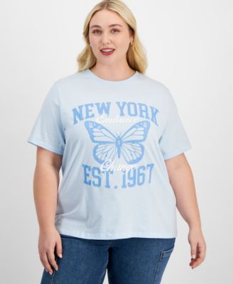 Grayson Threads, The Label - Plus Size New York Butterfly T-Shirt