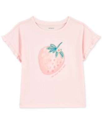 Carter's - Toddler Girls Strawberry Jersey T-Shirt