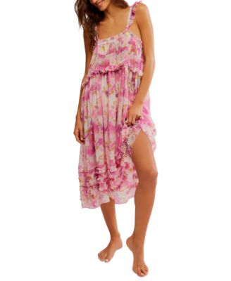 Free People - Women's Moon Phase Printed Midi Nightgown