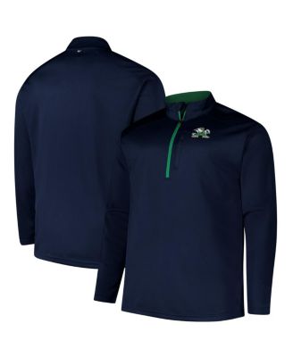 Fanatics - Men's Navy Notre Dame Fighting Irish Big Tall Defender Quarter-Zip Top
