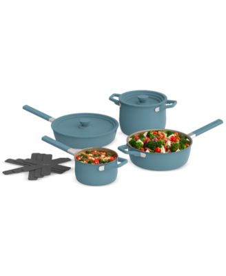 Bella - 9-Piece Store More Nonstick Ceramic Cookware Set