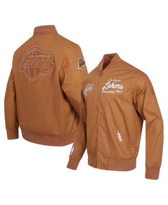 Pro Standard - Men's Brown Los Angeles Lakers Paint The City Full-Zip Jacket