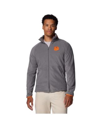Columbia - Men's Gray Clemson Tigers Flanker IV Fleece Raglan Full-Zip Jacket