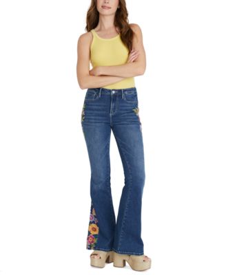 Driftwood - Women's Fab Farrah Flare Jeans X Artistic Floral
