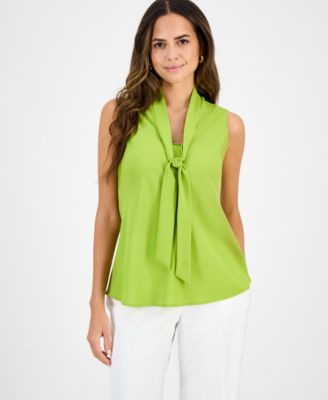 Kasper - Tie-Neck Top