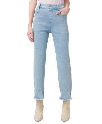 Hue - Women's Ruffled-Hem Denim Skimmer Leggings