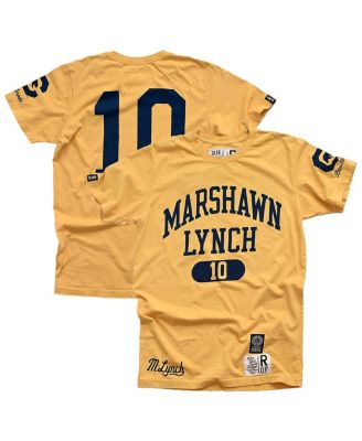 Roots of Fight - Men's Marshawn Lynch Gold Cal Bears Name Number T-Shirt