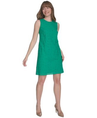 Tommy Hilfiger - Women's Meadow Eyelet Sleeveless Dress