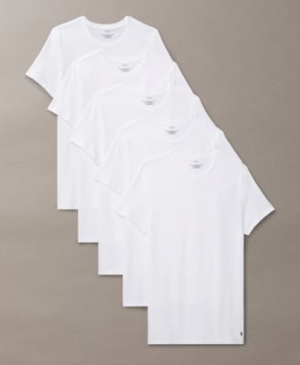 Calvin Klein - Men's 5-Pk. Cotton Classics Crewneck T-Shirts