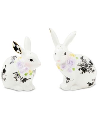 MacKenzie-Childs - Butterfly Toile Bunny Salt & Pepper Set