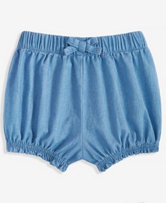 First Impressions - Baby Girls Denim Bubble Shorts