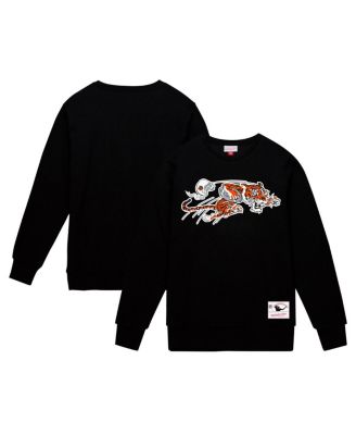 Mitchell & Ness - Men's Black Cincinnati Bengals Basic Fleece Pullover Sweatshirt