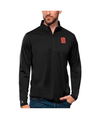 Antigua - Men's Black Syracuse Orange Tribute Quarter-Zip Top