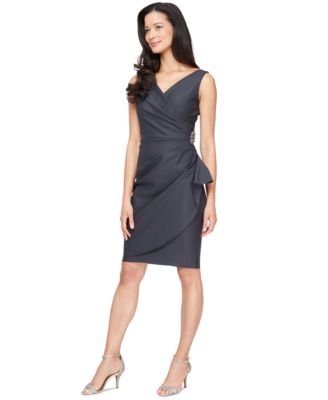Alex Evenings - Embellished Ruched Sheath Dress