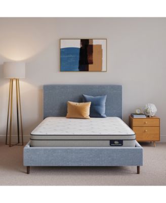 Serta - Flowering Cherry 8" Plush Euro-Top Mattress - Full
