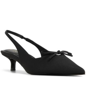 ALDO - Women's Azizza Sling-Back Bow Kitten Heels
