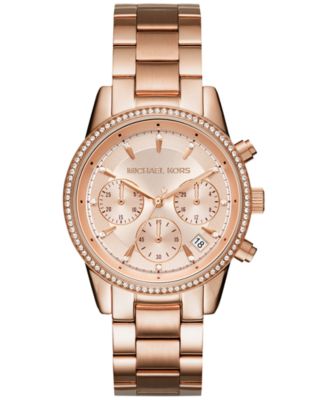 Michael Kors - Women's Chronograph Bryant Stainless Steel Bracelet Watch 37mm MK6428/MK6357/MK6356