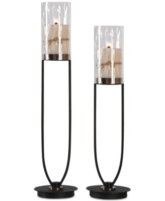 Uttermost - Durga Iron Work Candleholders, Set of 2