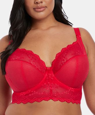Elomi - Women's Plus Size Charley Lace Underwire Plunge Bralette EL4381