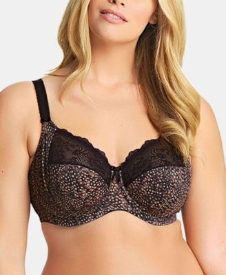 Elomi - Women's Plus Size Morgan Banded Underwire Stretch Lace Bra EL4110