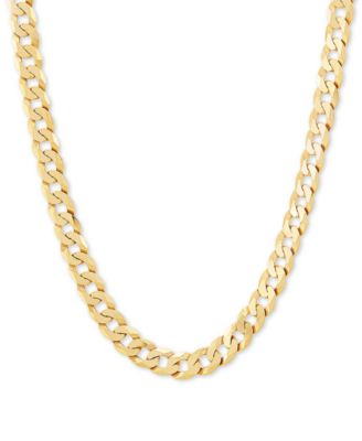 Macy's - Curb Link 24" Chain Necklace in 18k Gold-Plated Sterling Silver