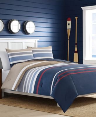Nautica - Bradford Navy Duvet Set, Twin